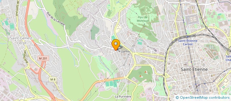 localisation de l'entreprise SCI TRESOR  SAINT-ETIENNE