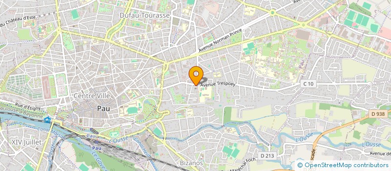 localisation de l'entreprise SCI TRESPOEY à PAU