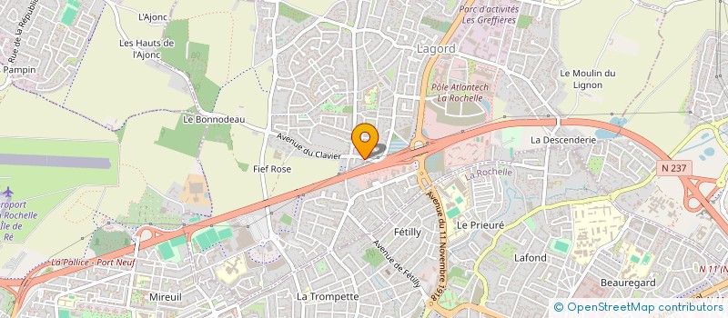 localisation de l'entreprise SCI TREUIL BASTON  LAGORD