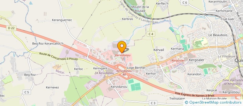 localisation de l'entreprise SCI TREUSCAL  MELLAC