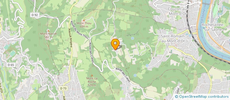 localisation de l'entreprise SCI TREVE DU CIEL  SAINT CYR AU MONT D OR