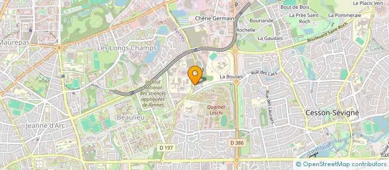 localisation de l'entreprise SCI TREVIANTEC SANT TEVE  CESSON-SEVIGNE