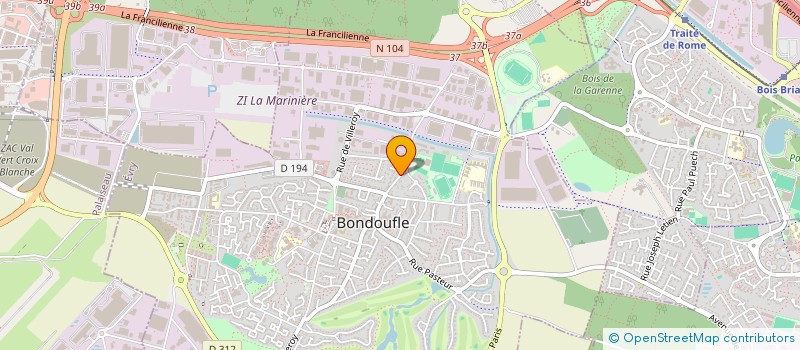 localisation de l'entreprise SCI TREVIZE à BONDOUFLE
