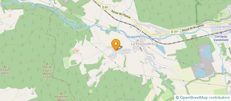 localisation de l'entreprise SCI TREVOR  LA HOUSSIERE