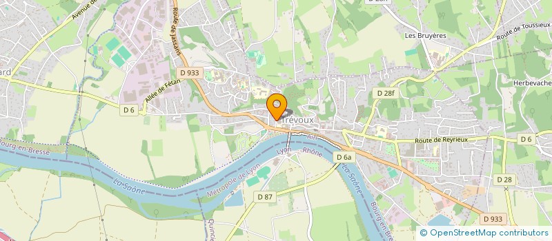 localisation de l'entreprise SCI TREVOUX SAINT-DENIS  TREVOUX