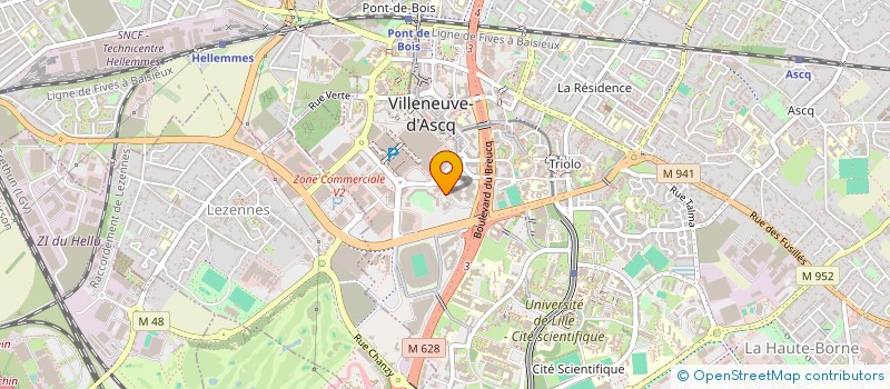 localisation de l'entreprise SCI TREZ HIR à VILLENEUVE-D'ASCQ