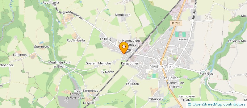 localisation de l'entreprise SCI TREZICA  PLEYBER-CHRIST