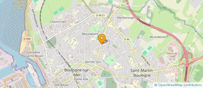 localisation de l'entreprise SCI TRI-LOGIS  BOULOGNE-SUR-MER