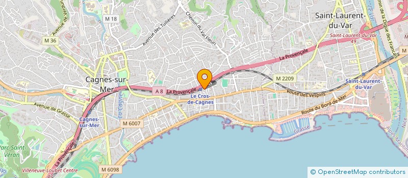 localisation de l'entreprise SCI TRI VES à CAGNES-SUR-MER