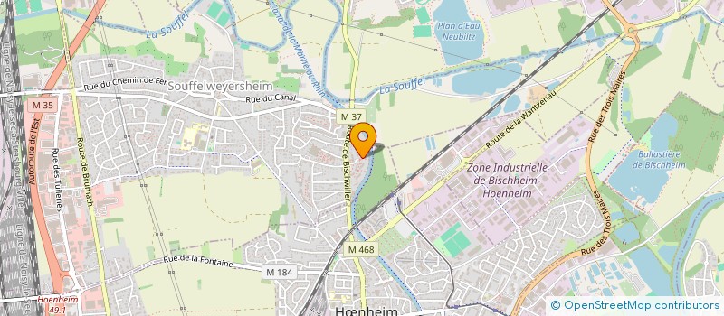 localisation de l'entreprise SCI TRIADE  SOUFFELWEYERSHEIM