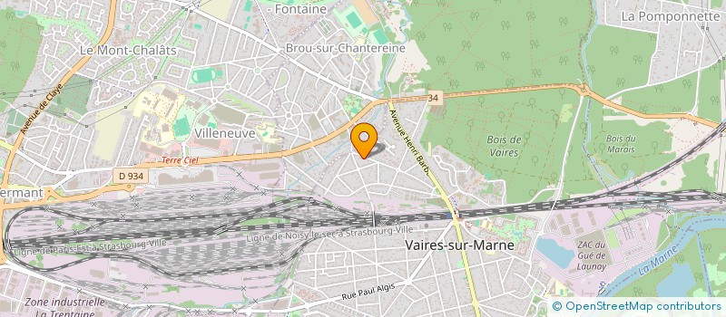 localisation de l'entreprise SCI TRIAGE  VAIRES-SUR-MARNE