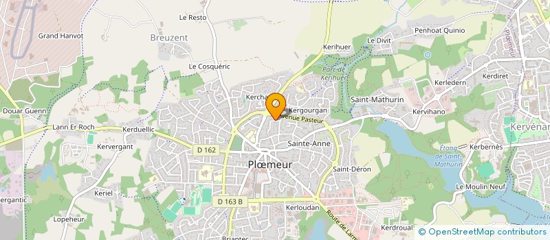 localisation de l'entreprise SCI TRIAGOZ  PLOEMEUR