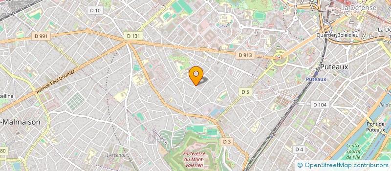 localisation de l'entreprise SCI TRIAIRE 191  NANTERRE