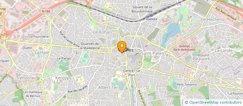 localisation de l'entreprise SCI TRIALLAND à VANNES