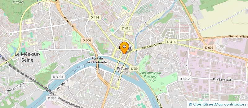 localisation de l'entreprise SCI TRIANGLE à MELUN