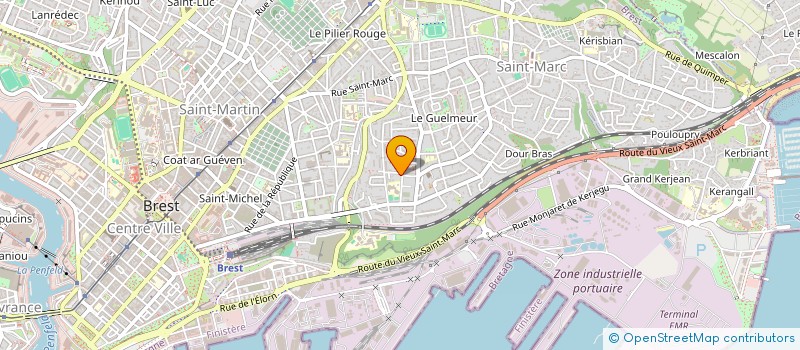 localisation de l'entreprise SCI TRIANGLE  BREST