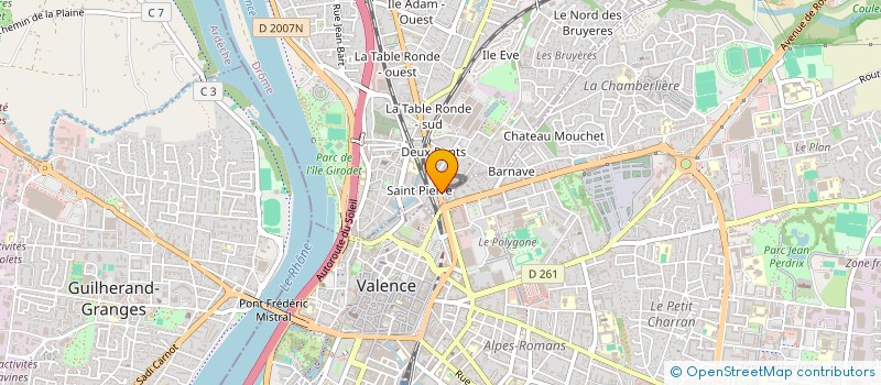 localisation de l'entreprise SCI TRIANGLE  BOURG-LES-VALENCE