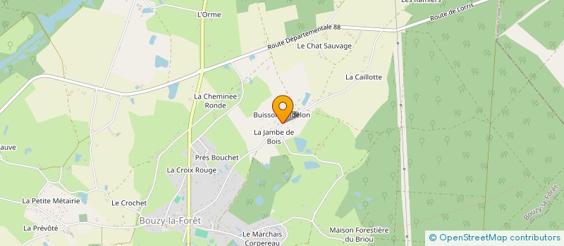 localisation de l'entreprise SCI TRIANGLE à BOUZY-LA-FORET
