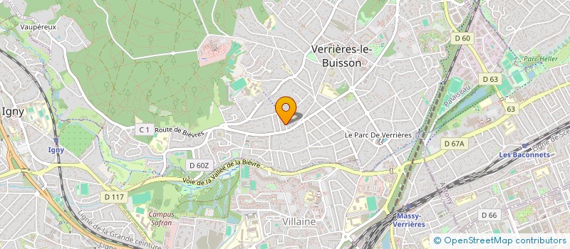 localisation de l'entreprise SCI TRIANGLE à VERRIERES LE BUISSON
