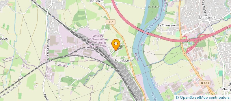 localisation de l'entreprise SCI TRIANGLE  QUINCIEUX