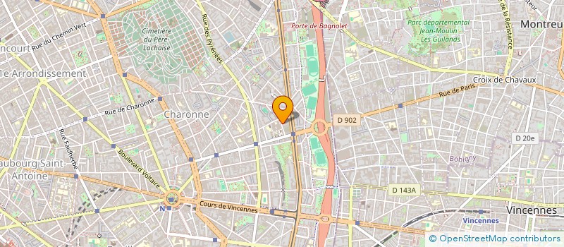 localisation de l'entreprise SCI TRIANGLE  PARIS