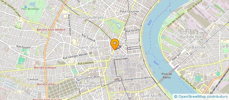 localisation de l'entreprise SCI TRIANGLE CLEMENCEAU  BORDEAUX