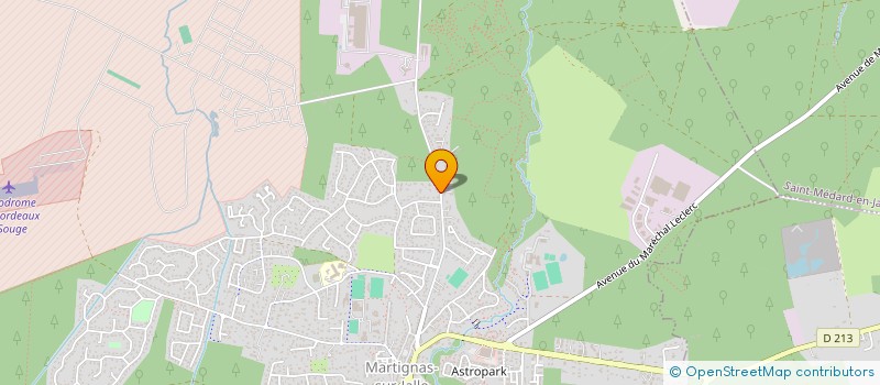 localisation de l'entreprise SCI TRIANGLE D'OR LD  MARTIGNAS-SUR-JALLE