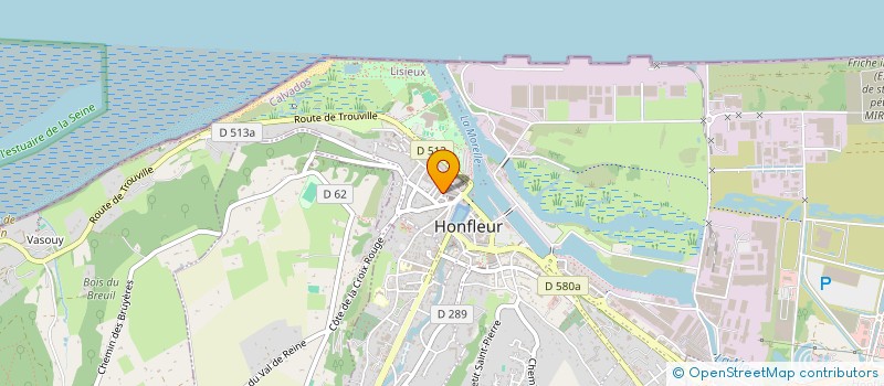 localisation de l'entreprise SCI TRIANGLE VERT à HONFLEUR