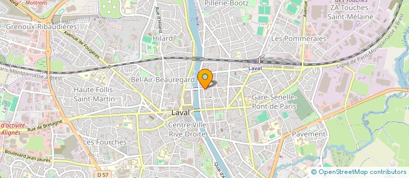 localisation de l'entreprise SCI TRIBALE à LAVAL