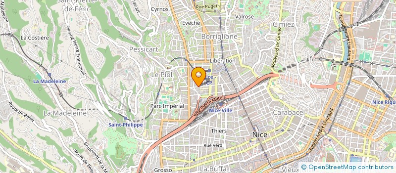 localisation de l'entreprise SCI TRIBECA à NICE