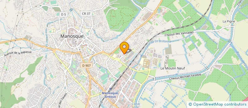 localisation de l'entreprise SCI TRIBECA à MANOSQUE