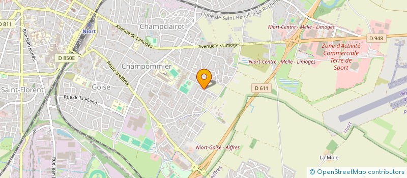 localisation de l'entreprise SCI TRIBERT-DUMAS à NIORT