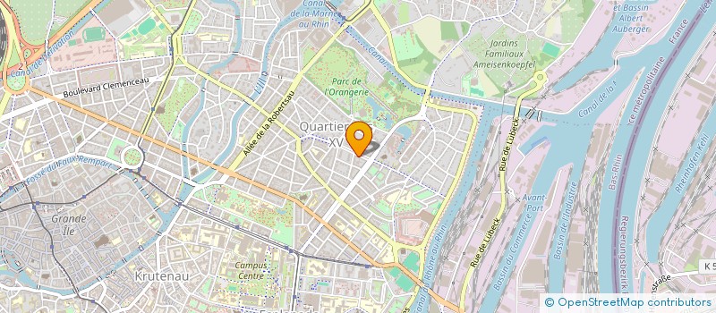 localisation de l'entreprise SCI TRIBU  STRASBOURG