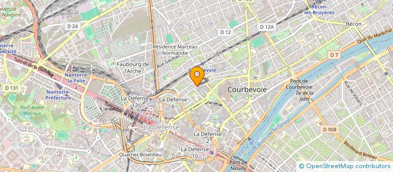 localisation de l'entreprise SCI TRIBU BELFORT à COURBEVOIE