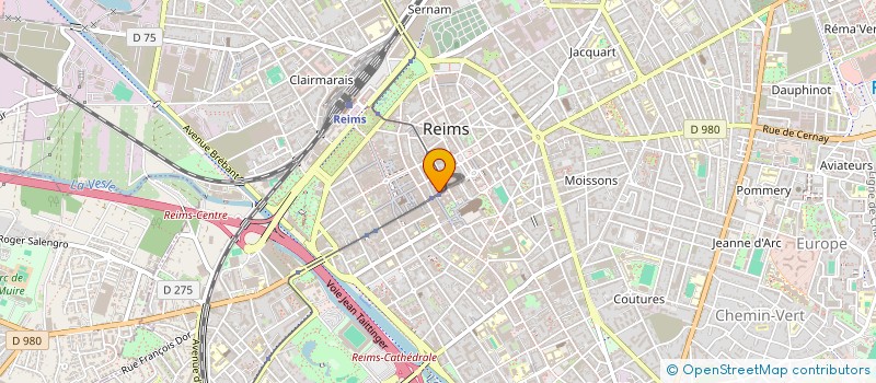 localisation de l'entreprise SCI TRIBU JFK  REIMS