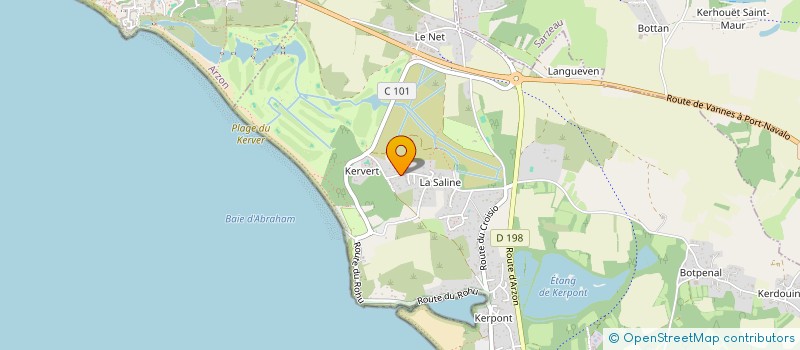 localisation de l'entreprise SCI TRIBU LA SALINE  SAINT-GILDAS-DE-RHUYS