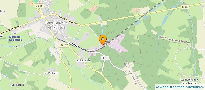 localisation de l'entreprise SCI TRIBUT à SAINT-SAUVEUR-EN-PUISAYE