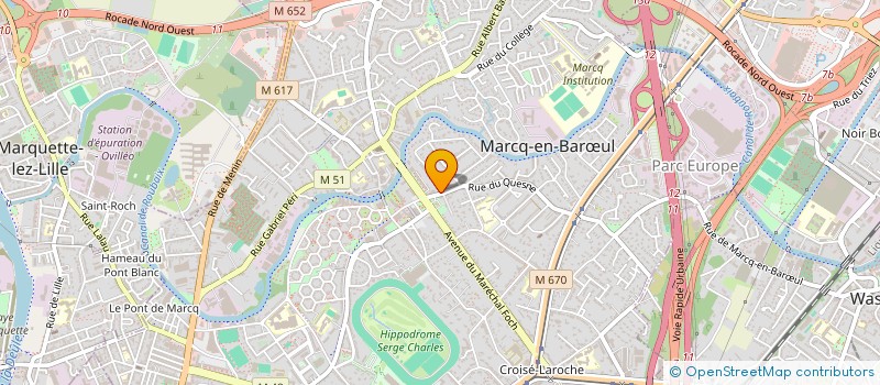 localisation de l'entreprise SCI TRICHON à MARCQ-EN-BARŒUL