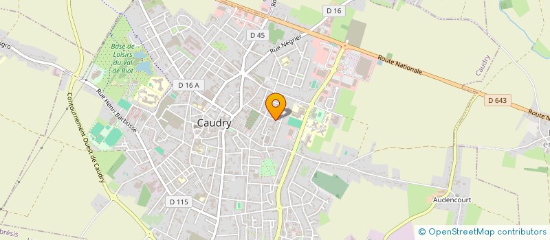 localisation de l'entreprise SCI TRICODEJE  CAUDRY