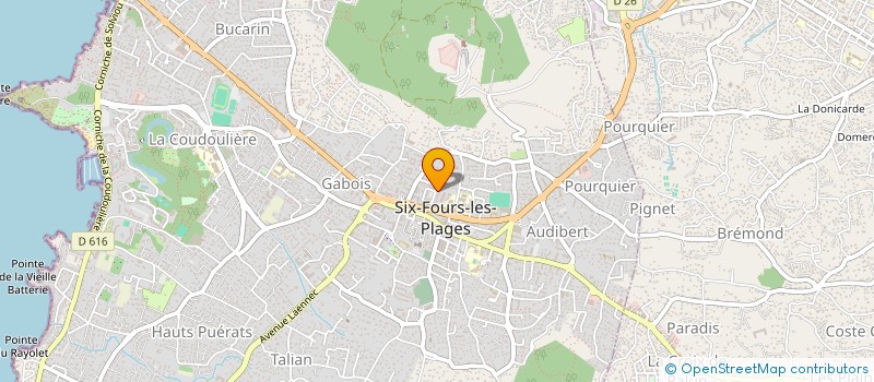 localisation de l'entreprise SCI TRICON à SIX-FOURS-LES-PLAGES