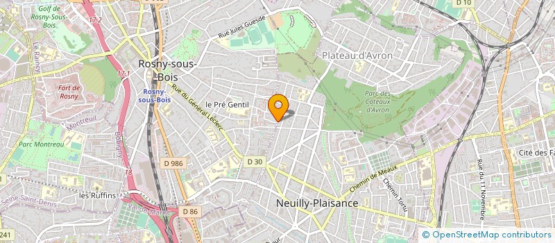 localisation de l'entreprise SCI TRICOTONIC à ROSNY-SOUS-BOIS