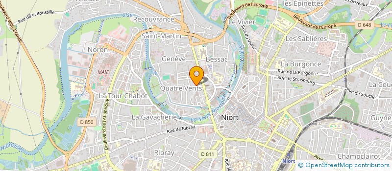 localisation de l'entreprise SCI TRIDENT à NIORT