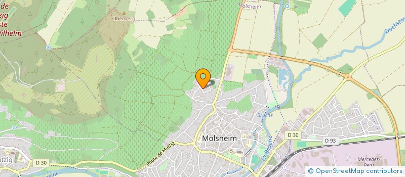 localisation de l'entreprise SCI TRIDENT  MOLSHEIM