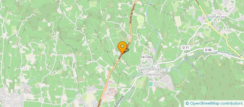 localisation de l'entreprise SCI TRIDENT  SAINT-ROMAIN-EN-VIENNOIS