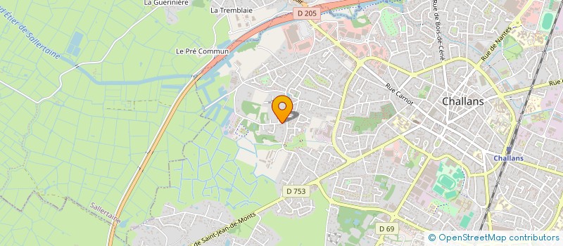localisation de l'entreprise SCI TRIDENT à CHALLANS