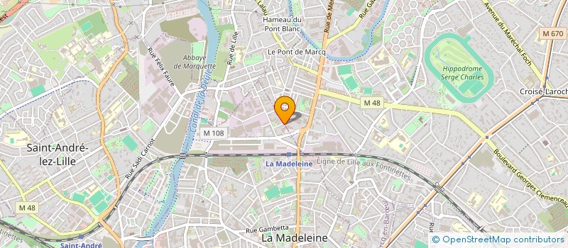 localisation de l'entreprise SCI TRIEALM à LA MADELEINE