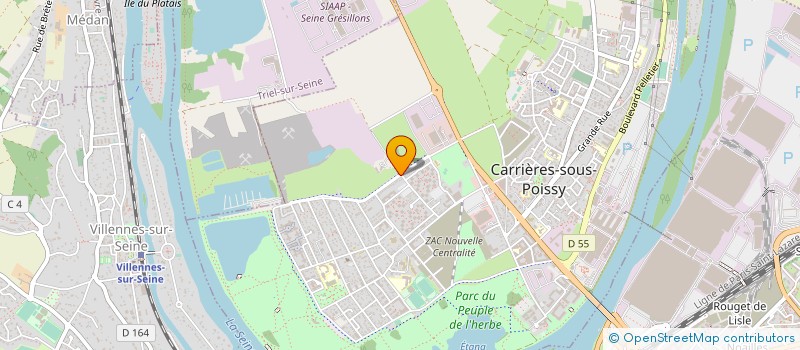 localisation de l'entreprise SCI TRIEL CARRIERES  CARRIERES-SOUS-POISSY