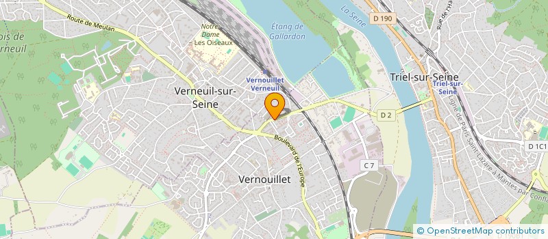 localisation de l'entreprise SCI TRIEL II à VERNOUILLET