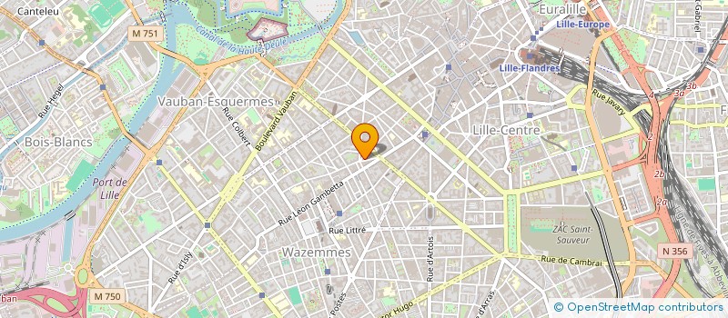 localisation de l'entreprise SCI TRIFORCE à LILLE