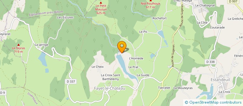 localisation de l'entreprise SCI TRIFOX  FAYET-LE-CHATEAU